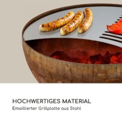 Savage Feuerschale Mit Grill  Ø: 60,5 Cm Stahl Inkl. Wetterschutz Rost -Online Gartenbedarf 10034800 de 0003 logo