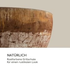 Savage Feuerschale Mit Grill  Ø: 60,5 Cm Stahl Inkl. Wetterschutz Rost -Online Gartenbedarf 10034800 de 0005 logo