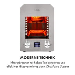 Hannibal Hochtemperaturgrill Indoor 2.200W 850°C Edelstahl Silber 13 Hannibal Hochtemperaturgrill Indoor 2.200W 850°C Edelstahl Silber -Online Gartenbedarf 10034803 de 0003 logo