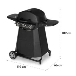 Vanquish Gasgrill 3 Edelstahlbrenner 3 X 3 KW 63,5 X 45 Cm Grillfläche 19 Vanquish Gasgrill 3 Edelstahlbrenner 3 X 3 KW 63,5 X 45 Cm Grillfläche -Online Gartenbedarf 10034805 yy 0009 logo Klarstein Vanquish Gasgrill schwarz