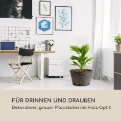 Winegrow Pflanzgefäß 52,5 X 31,5 Cm (ØxH) Leicht Fibreclay Grau -Online Gartenbedarf 10034811 de 0004 logo