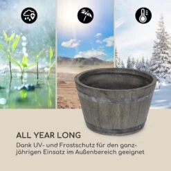 Winegrow Pflanzgefäß 52,5 X 31,5 Cm (ØxH) Leicht Fibreclay Grau -Online Gartenbedarf 10034811 de 0006 logo