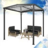 Pantheon Solid Sky Flat Pergola Vordach 3x3m Polycarbonat -Online Gartenbedarf 10034984 de 0001 main