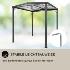 Pantheon Solid Sky Flat Pergola Vordach 3x3m Polycarbonat 11 Pantheon Solid Sky Flat Pergola Vordach 3x3m Polycarbonat -Online Gartenbedarf 10034984 de 0004 usp