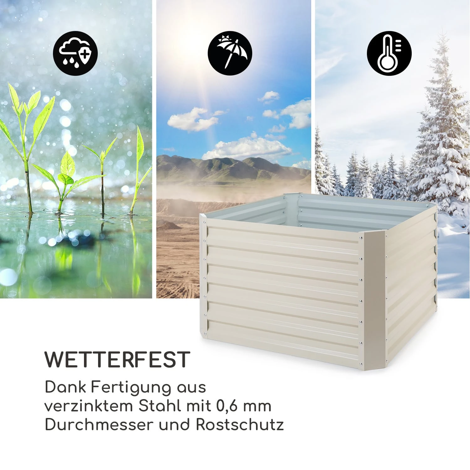 High Grow Straight Hochbeet 100x60x100cm 600l Stahl 8 High Grow Straight Hochbeet 100x60x100cm 600l Stahl – Bild 6