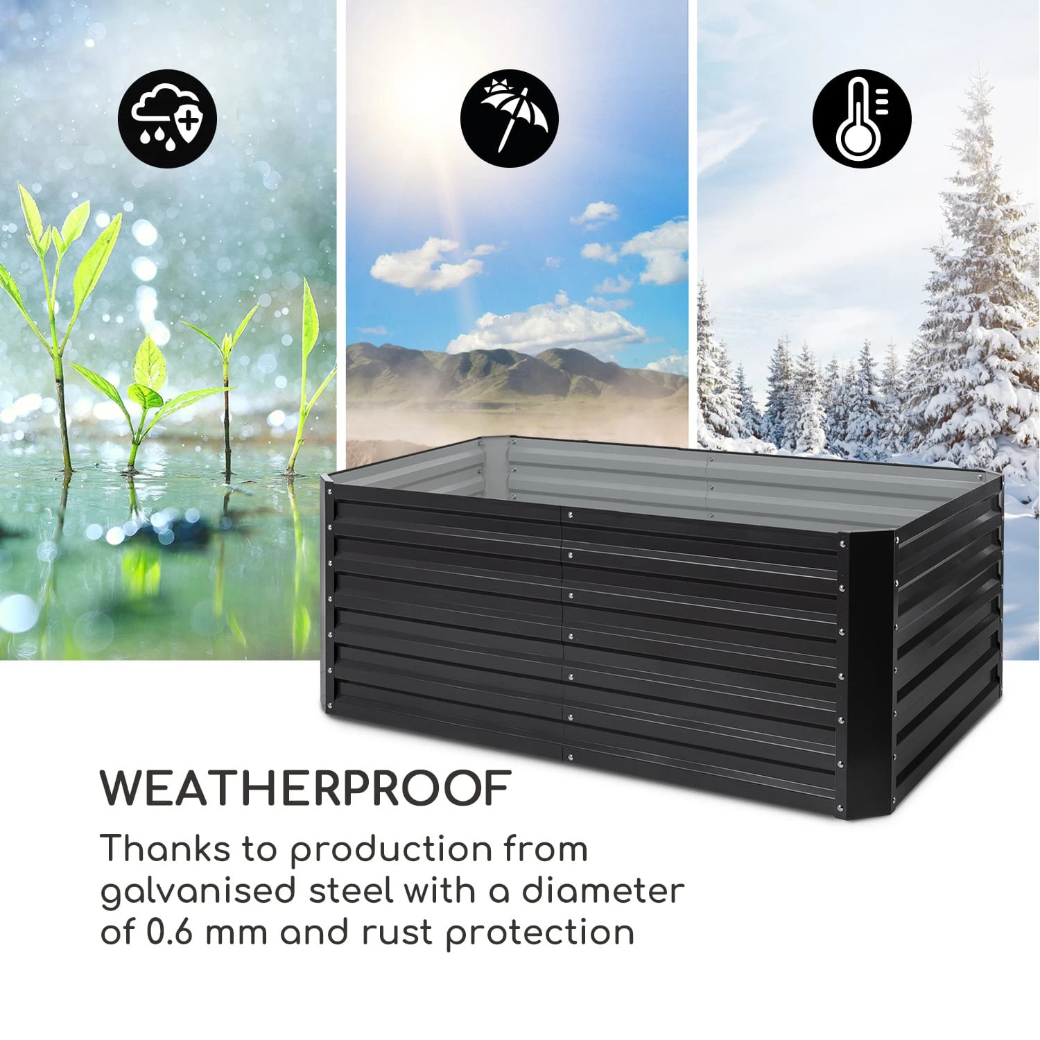 High Grow Straight Hochbeet 200x60x100cm 1200l Stahl 8 High Grow Straight Hochbeet 200x60x100cm 1200l Stahl – Bild 6