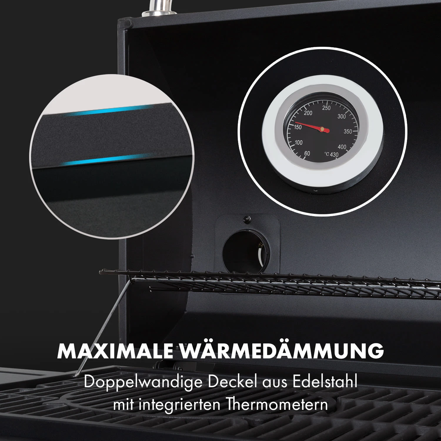 Kingsville Smoker Kombigrill Gas Kohle Smoker 13,5kW 3+1 Brenner 12 Kingsville Smoker Kombigrill Gas Kohle Smoker 13,5kW 3+1 Brenner – Bild 10