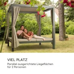 Eremitage Double XL Sunbed 2 Pers Stahl-Rahmen Sonnendach Vorhänge -Online Gartenbedarf 10035429 de 0003 logo