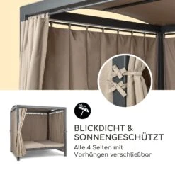 Eremitage Double XL Sunbed 2 Pers Stahl-Rahmen Sonnendach Vorhänge -Online Gartenbedarf 10035429 de 0004 logo