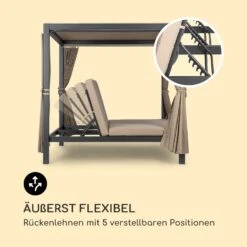 Eremitage Double XL Sunbed 2 Pers Stahl-Rahmen Sonnendach Vorhänge -Online Gartenbedarf 10035429 de 0007 logo