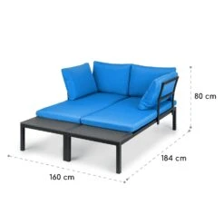 Cartagena Lounger 2 Zweisitzer Mit Tisch Stahl Polyester -Online Gartenbedarf 10035434 yy 0009 logo