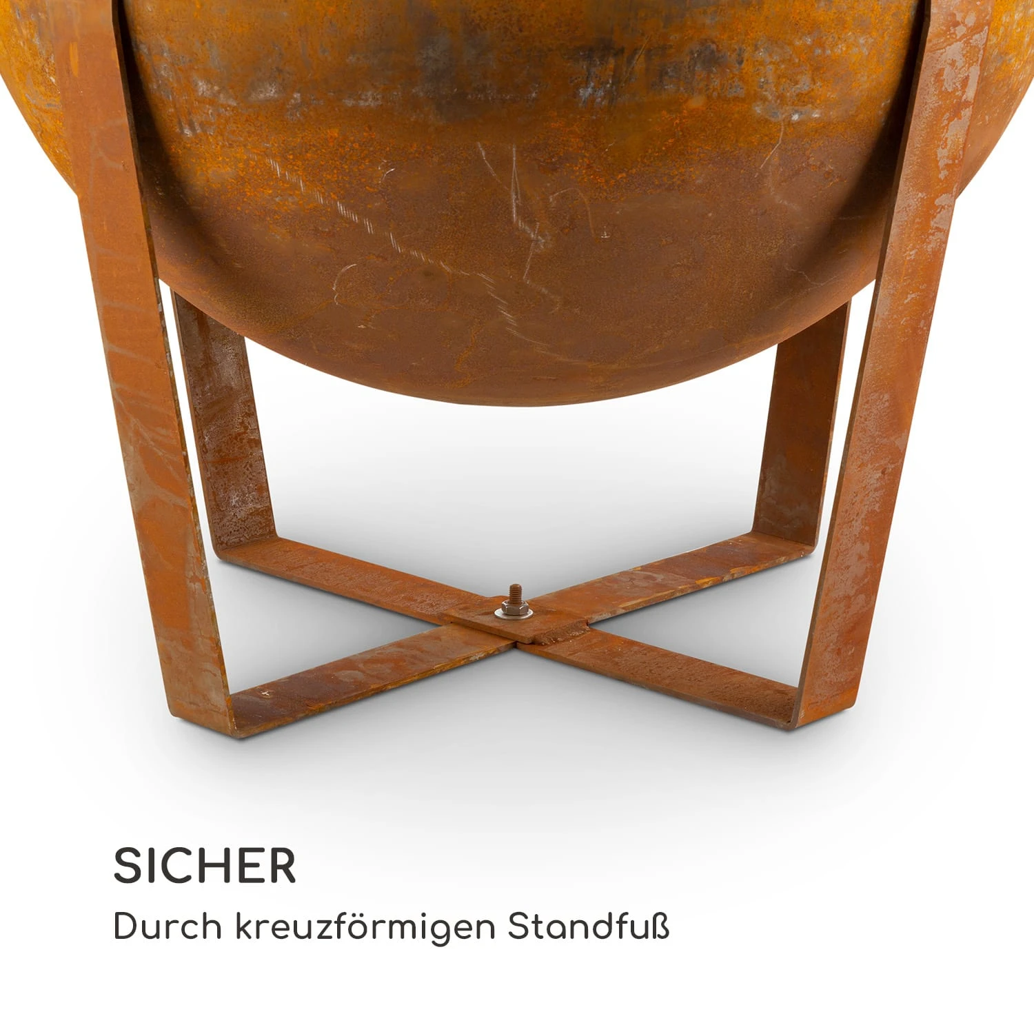 Fire Globe Feuerschale Mit Grill Ø60cm Stahl 6 Fire Globe Feuerschale Mit Grill Ø60cm Stahl – Bild 5