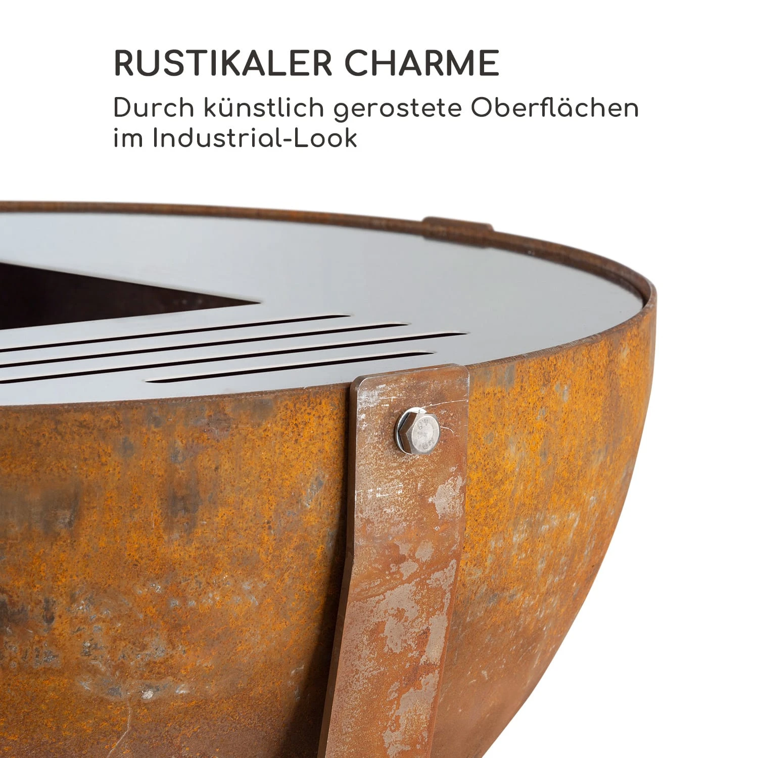 Fire Globe Feuerschale Mit Grill Ø60cm Stahl 7 Fire Globe Feuerschale Mit Grill Ø60cm Stahl – Bild 6