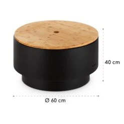 Pompeji Feuerschale Und Grill Ø60cm Stahl -Online Gartenbedarf 10035515 yy 0007 logo blumfeldt Pompeji Feuerschale u Grill schwarz