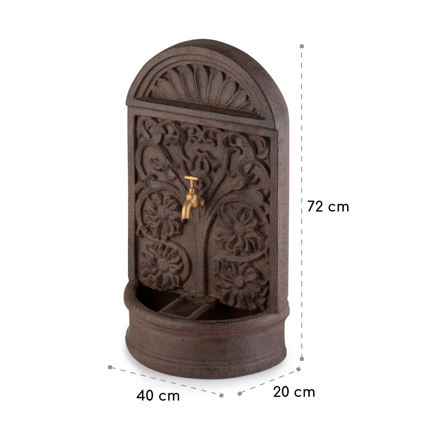 Blumquell Solarbrunnen LED 5 M Kabel Kunststein Solarpanel 10 Blumquell Solarbrunnen LED 5 M Kabel Kunststein Solarpanel – Bild 8