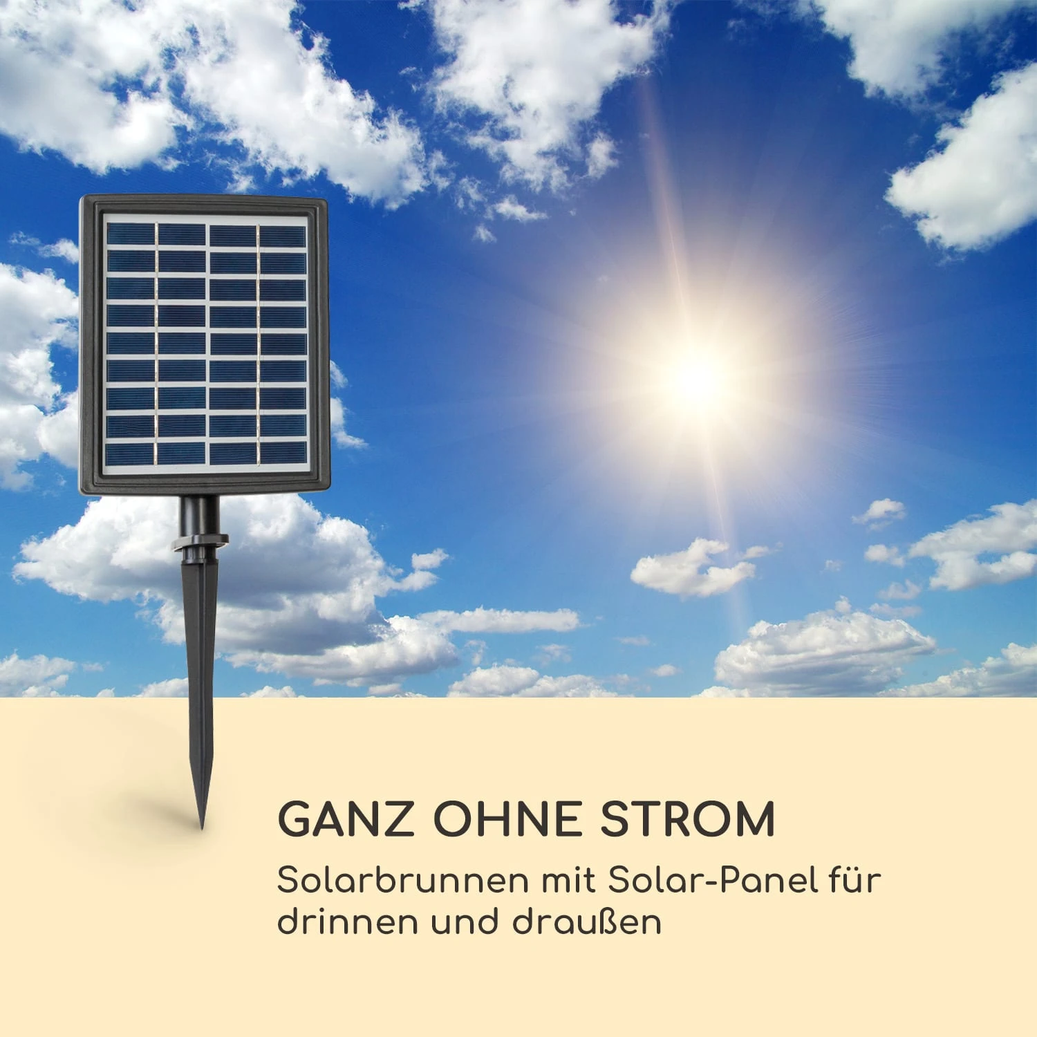 Stonehenge Solarbrunnen LED-Beleuchtung Polyresin Lithium-Ionen-Akku 4 Stonehenge Solarbrunnen LED-Beleuchtung Polyresin Lithium-Ionen-Akku – Bild 2