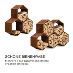 Hexawood Rust Holzspeicher Hexagon-Form 50,2x58x32cm -Online Gartenbedarf 10035765 de 0004 logo