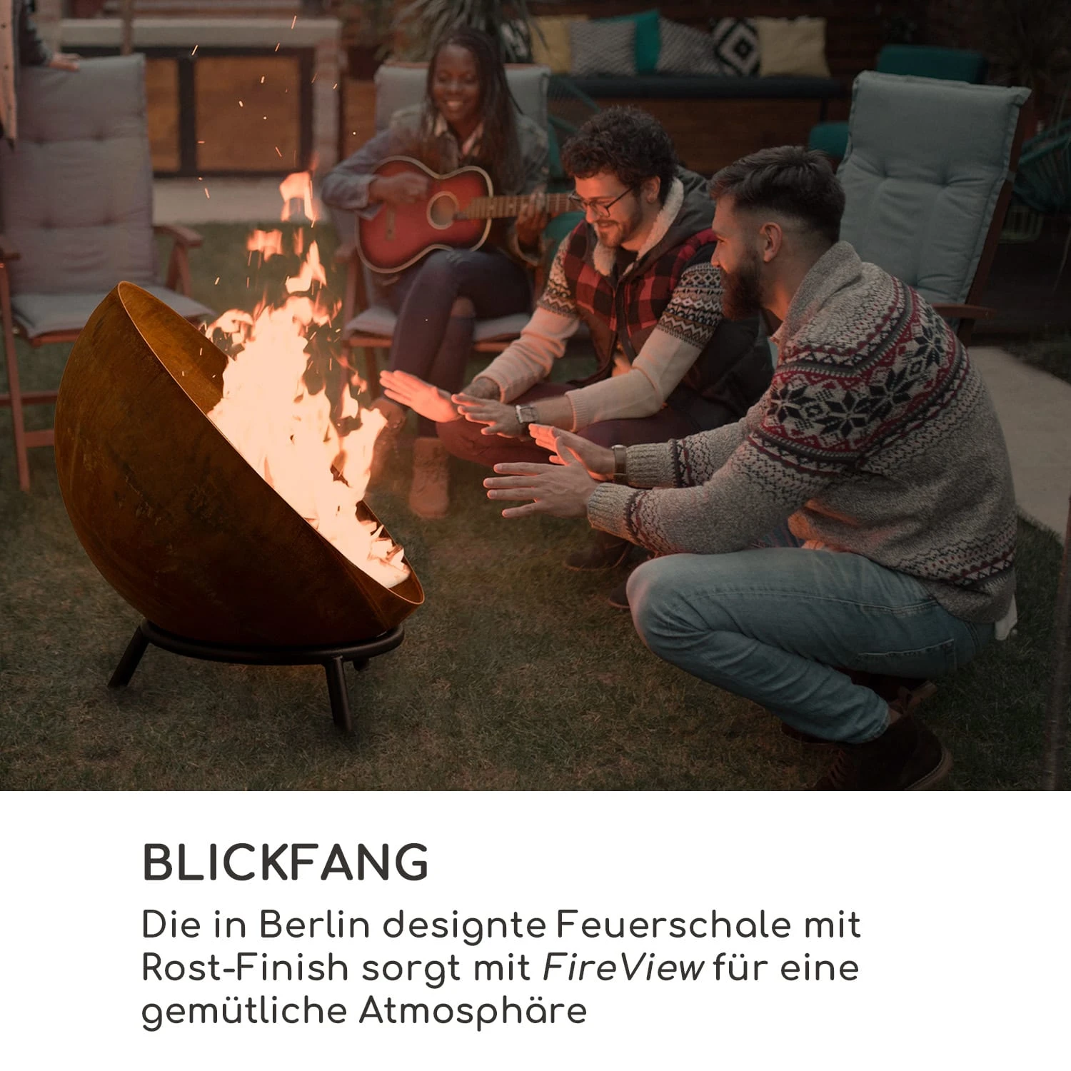 Fireball Rust Feuerschale 60 Cm Ø Kippbare Rost-Finish Rost 7 Fireball Rust Feuerschale 60 Cm Ø Kippbare Rost-Finish Rost – Bild 5