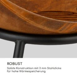 Fireball Rust Feuerschale 60 Cm Ø Kippbare Rost-Finish Rost / Holz -Online Gartenbedarf 10035771 de 0004 logo