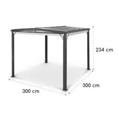 Pantheon Cortina Solid Sky Pergola Vordach 3x3m Polycarbonat 15 Pantheon Cortina Solid Sky Pergola Vordach 3x3m Polycarbonat -Online Gartenbedarf 10035872 yy 0007 dimensions