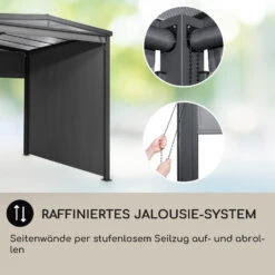 Pantheon Cortina Solid Sky Pergola Vordach 3x4m Polycarbonat -Online Gartenbedarf 10035873 de 0005 usp