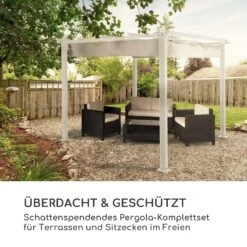 Pantheon Pergola Aluminiumkantrohr 3x3m 4 Eckpfosten Wasserabweisend -Online Gartenbedarf 10035875 de 0002 logo