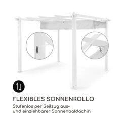 Pantheon Pergola Aluminiumkantrohr 3x3m 4 Eckpfosten Wasserabweisend -Online Gartenbedarf 10035875 de 0004 logo