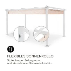 Pantheon Pergola Aluminiumkantrohr 3x4m 4 Eckpfosten Wasserabweisend -Online Gartenbedarf 10035878 de 0004 logo