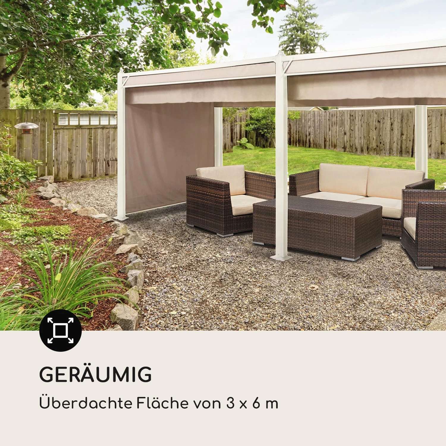 Pantheon Cortina Pavillon Mit Dach 3x6m 4 Seitenteile 6 Pantheon Cortina Pavillon Mit Dach 3x6m 4 Seitenteile – Bild 4