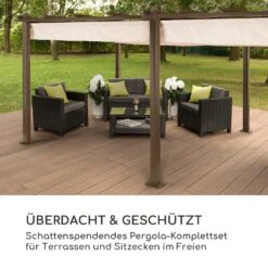 Pantheon Rust Pergola Aluminium 3x6m 6 Eckpfosten Wasserabweisend -Online Gartenbedarf 10035891 de 0002 logo