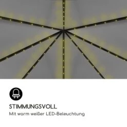 Pantheon Solid Sky Ambient Solar Pavillon Mit Grauem Dach 3x3m Polycarbonat Aluminium -Online Gartenbedarf 10035899 de 0003 logo