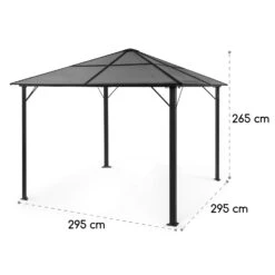 Pantheon Solid Sky Ambient Solar Pavillon Mit Grauem Dach 3x3m Polycarbonat Aluminium -Online Gartenbedarf 10035899 yy 0009 logo