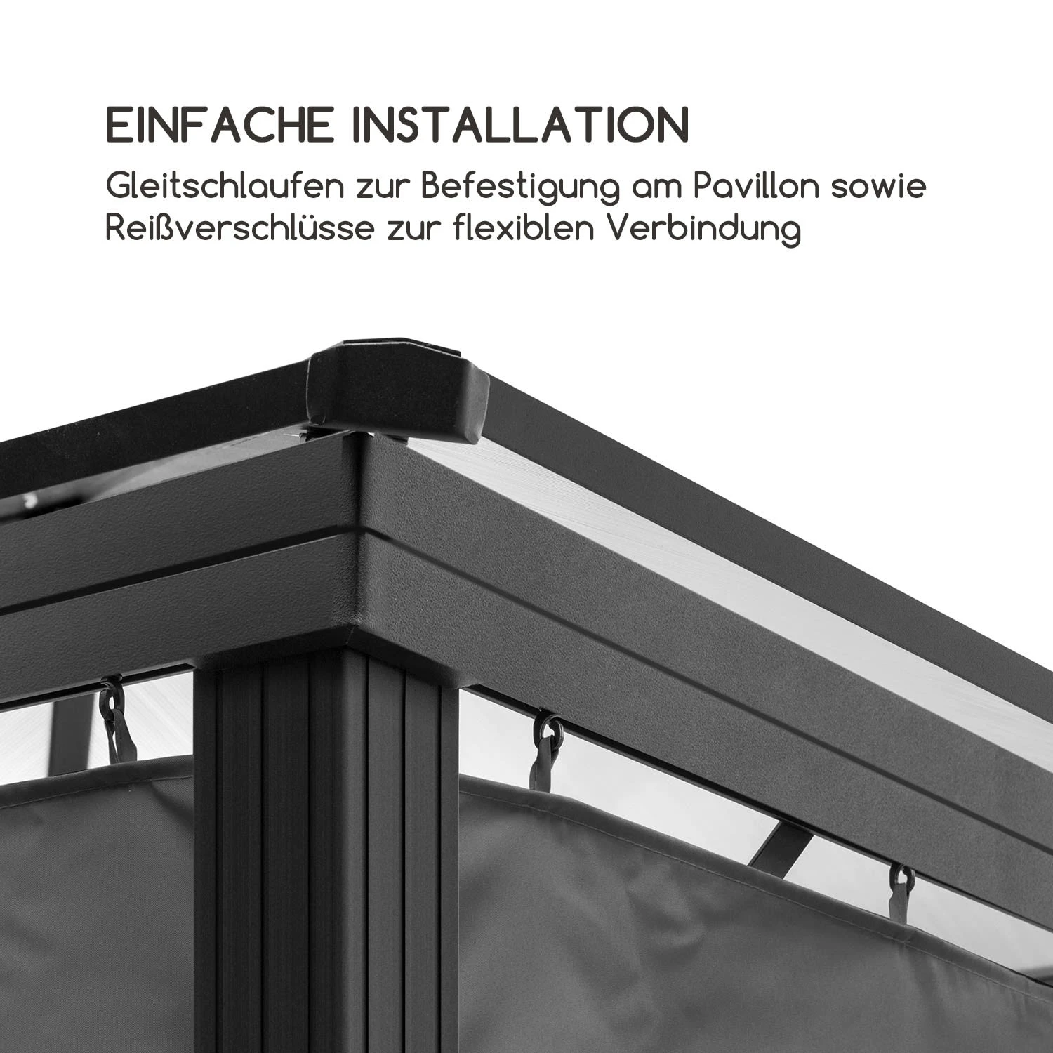 Pantheon Solid Sky Pavillon-Seitenwände 3x3 4 Stück 140g/m² 6 Pantheon Solid Sky Pavillon-Seitenwände 3x3 4 Stück 140g/m² – Bild 4