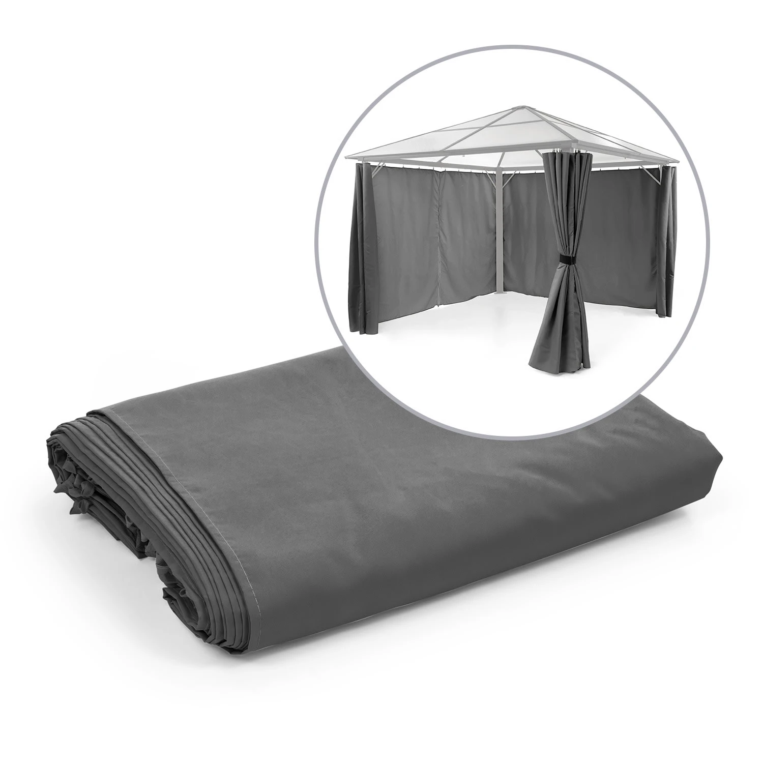 Pantheon Solid Sky Pavillon-Seitenwände 3x3 4 Stück 140g/m² 3 Pantheon Solid Sky Pavillon-Seitenwände 3x3 4 Stück 140g/m²