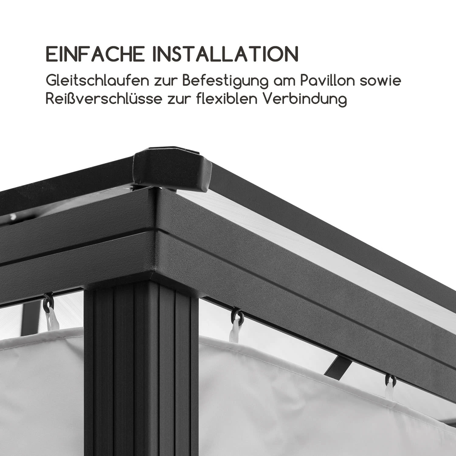 Pantheon Solid Sky Pavillon-Seitenwände 3x3 4 Stück 140g/m² 6 Pantheon Solid Sky Pavillon-Seitenwände 3x3 4 Stück 140g/m² – Bild 4