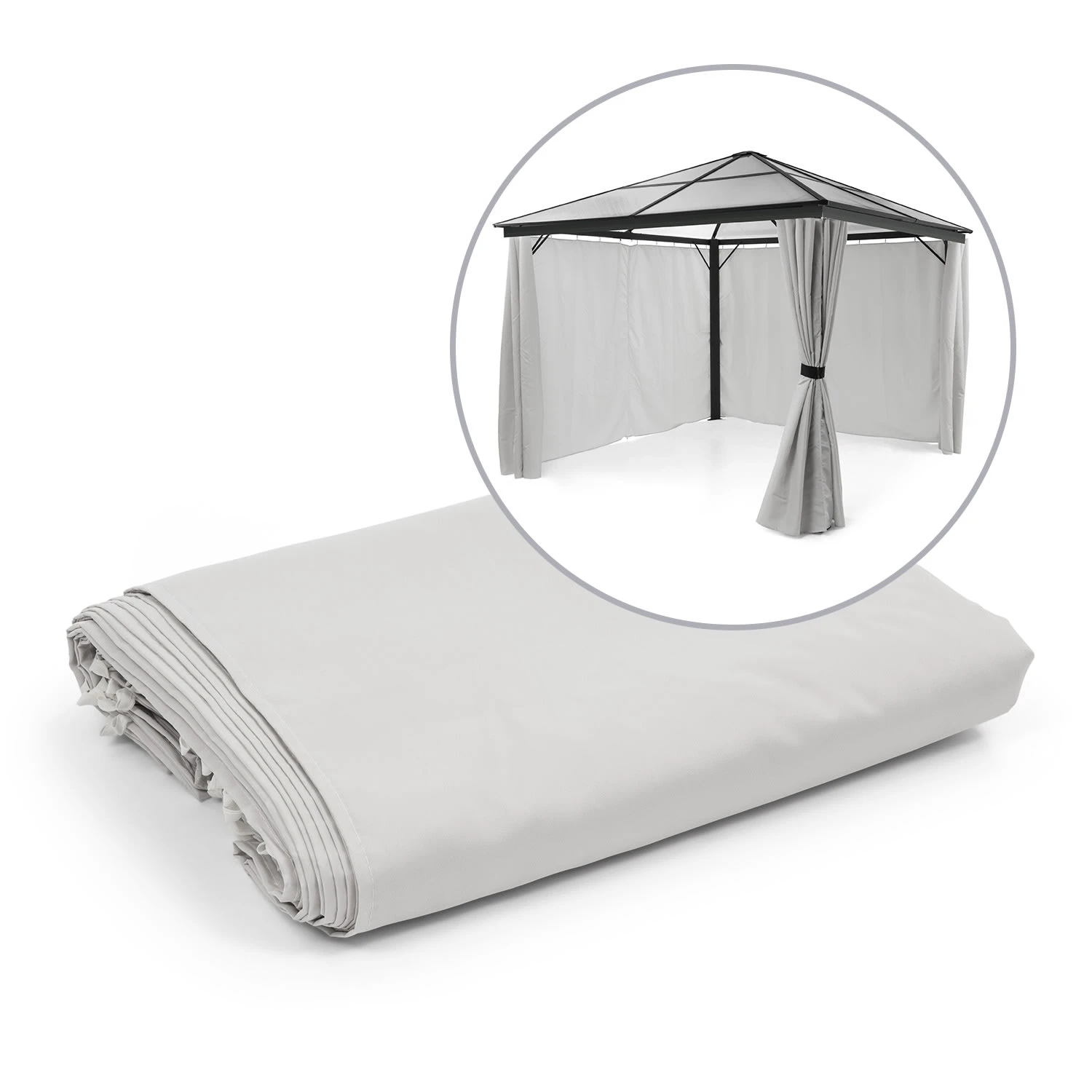 Pantheon Solid Sky Pavillon-Seitenwände 3x3 4 Stück 140g/m² 3 Pantheon Solid Sky Pavillon-Seitenwände 3x3 4 Stück 140g/m²