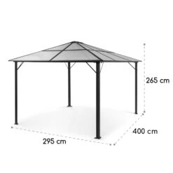 Pantheon Solid Sky Ambient Solar Pavillon 3x4m Polycarbonat Aluminium -Online Gartenbedarf 10035907 yy 0009 logo