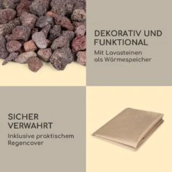 Crete Gas-Feuerstelle 13 KW Flüssiggas Edelstahl -Online Gartenbedarf 10035931 de 0007 logo