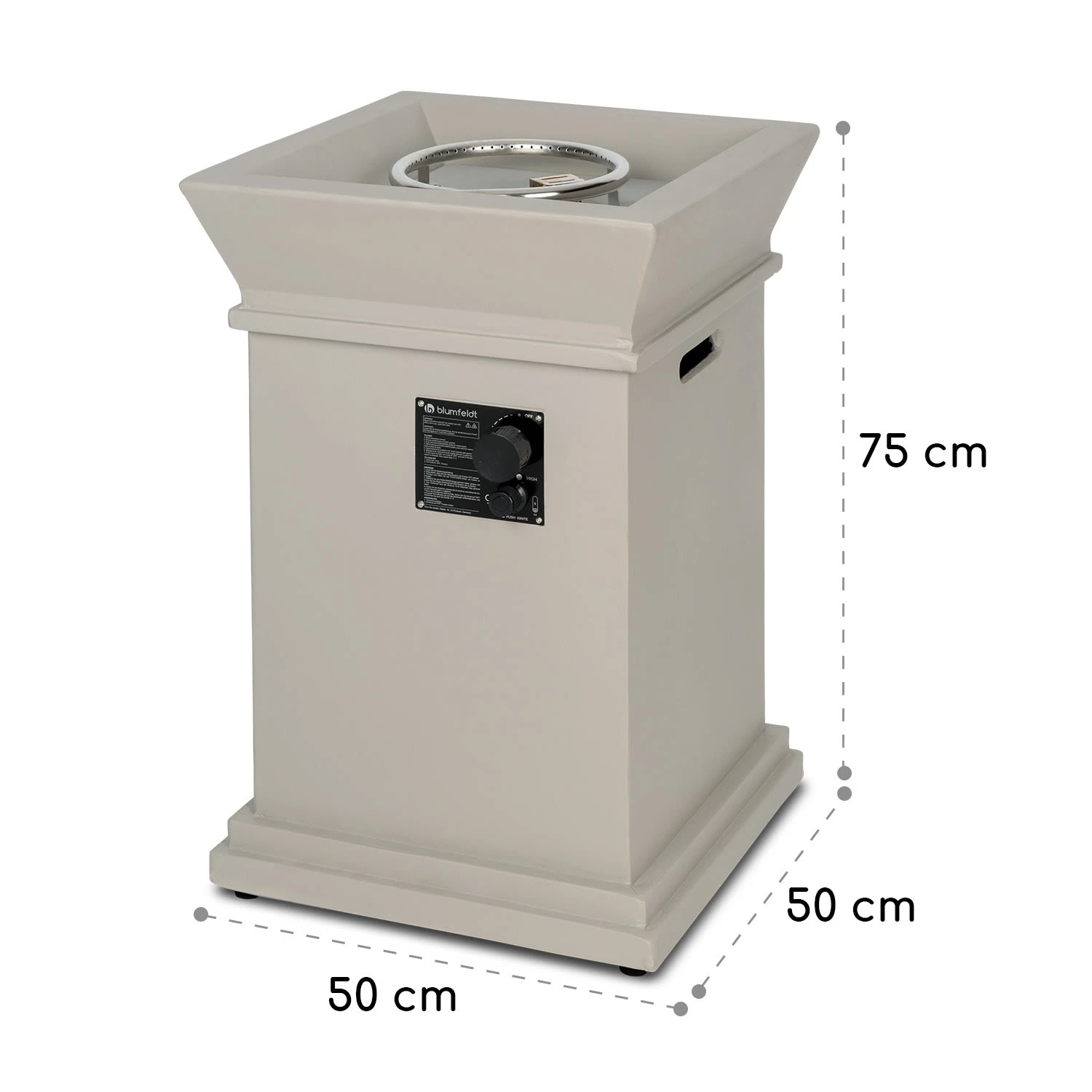 Prati Gas-Feuerstelle 13 KW Elektrisches Zündsystem Lavasteine Inkl. Regenschutz 10 Prati Gas-Feuerstelle 13 KW Elektrisches Zündsystem Lavasteine Inkl. Regenschutz – Bild 8