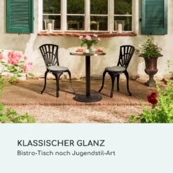 Patras Jewel Marmor-Tisch Jugendstil Ø: 57,5 Cm H: 75 Cm Gusseiserner Standfuß -Online Gartenbedarf 10035982 de 0002 logo