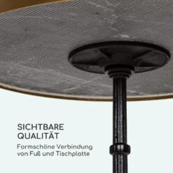 Patras Lux Bistro-Tisch Mit Dreifuß Marmortisch Ø: 57,5 Cm Höhe: 72 Cm 15 Patras Lux Bistro-Tisch Mit Dreifuß Marmortisch Ø: 57,5 Cm Höhe: 72 Cm -Online Gartenbedarf 10035984 de 0006 logo