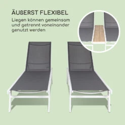 Pompei Sonnenliege Lounger 2 Pers. Aluminium Abstellfläche -Online Gartenbedarf 10035986 de 0003 logo