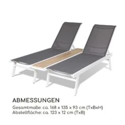 Pompei Sonnenliege Lounger 2 Pers. Aluminium Abstellfläche -Online Gartenbedarf 10035986 de 0008 logo