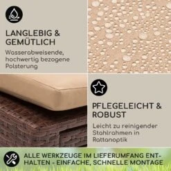 Kos Lounger Liegestuhl Mit Fußteil Stahlrahmen 6-Positionen -Online Gartenbedarf 10035991 de 0003 usp