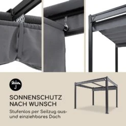 Pantheon Cortina Pergola Ersatzdach 200 G/m² Polyester-Tuch 3x3 M Inkl. Seilzug -Online Gartenbedarf 10036113 de 0003 logo