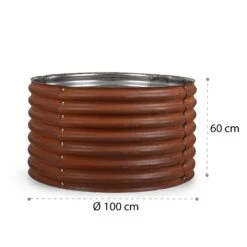 Rust Grow Hochbeet Gartenbeet Verzinktes Stahlblech Rost-Finish -Online Gartenbedarf 10036155 yy 0008 logo