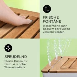 Sumatra Teak Square Gartendusche Aluminium Teakholz Tragegriff -Online Gartenbedarf 10036438 de 0004 usp