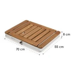 Sumatra Teak Square Gartendusche Aluminium Teakholz Tragegriff -Online Gartenbedarf 10036438 yy 0011 dimensions