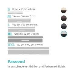 Balu Hundebett Hundekissen | Waschbar | Orthopädisch | Rutschfest | Atmungsaktiver Memory-Schaum | Größe XL (120 X 10 X 72 Cm) -Online Gartenbedarf 10037567 de 0007 logo