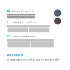 Hundebett Hundematte | Waschbar | Orthopädisch | Rutschfest | Atmungsaktiv | Klappbar Memory-Schaum | Größe M (80 X 8 X 55 Cm) 15 Hundebett Hundematte | Waschbar | Orthopädisch | Rutschfest | Atmungsaktiv | Klappbar Memory-Schaum | Größe M (80 X 8 X 55 Cm) -Online Gartenbedarf 10037569 de 0007 logo